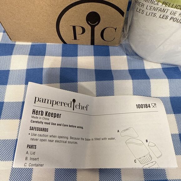 Pampered Chef 100184 Herb Keeper/New In Opened Box - Picture 5 of 11